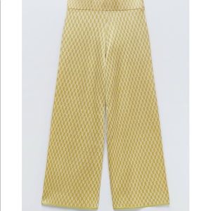 ZARA Jacquard knit pants
